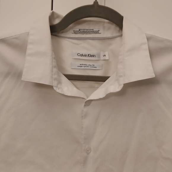 Calvin Klein White Men's Shirt - Picture 1 of 7
